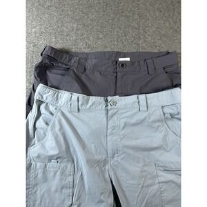 Lot Of 2 PALMYTH Fishing Cargo Shorts Men Large Vented Outdoors